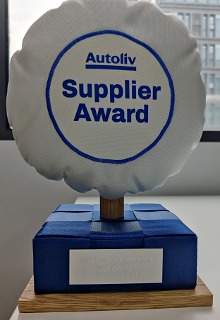 荣获2021年Autoliv全球供应商创新奖